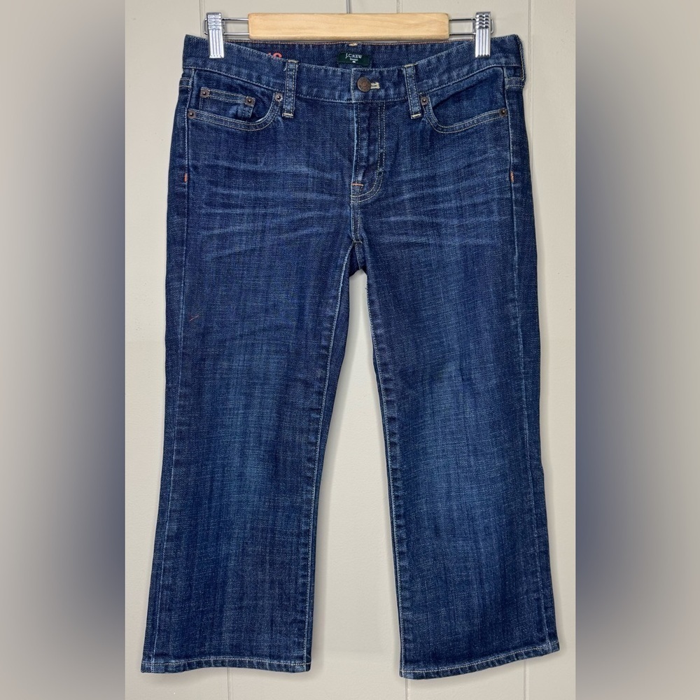 J. Crew Hipslung Low Rise Crop Stretch Jeans Womens Size 28/6